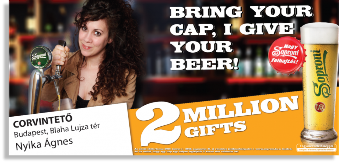 La pression parfaite SOPRONI BEER